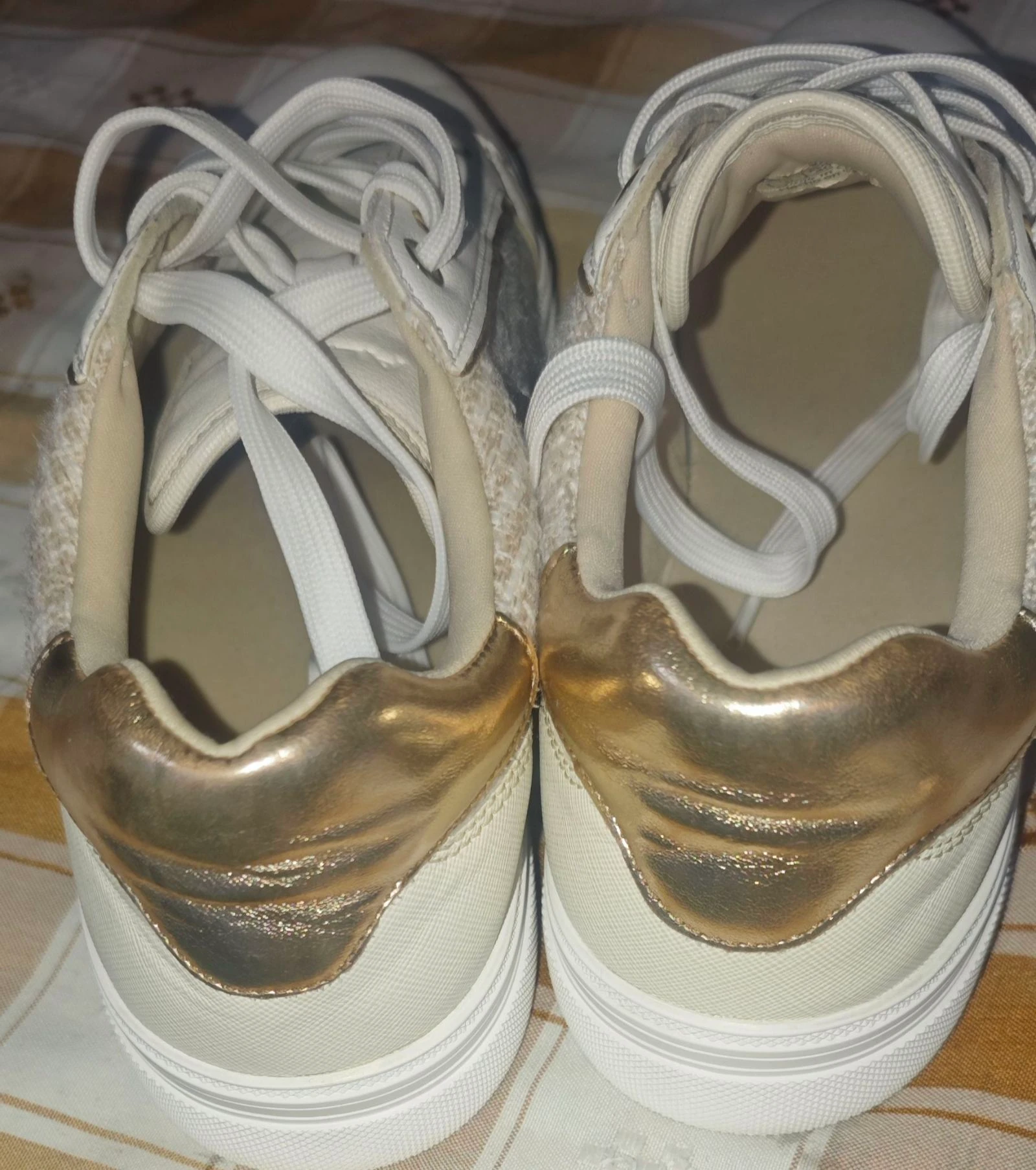 ALDO – White and gold sneakers – photo 6